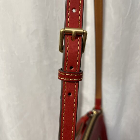 Dooney & Bourke Florentine Pocket Crossbody Handbag Red - Picture 10 of 14